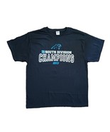 2013 Carolina Panthers Tee Shirt Size XL Black Conference Champions Shor... - $304.10 MXN