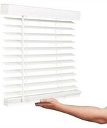 OTUS &amp; WINDOWARE Cordless Faux Wood Blinds, 35&quot; Wide x 60&quot; Long - $54.47 CAD