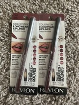 Lot of 2 Revlon Colorstay Longwear Lip Liner #665 Plum / Prune NEW - $14.87
