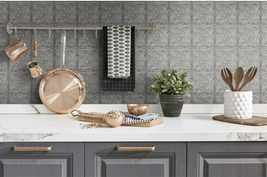 NextWall Faux Embossed Tile Peel and Stick Wallpaper - 20.5 in. W x 18 f... - $633.75 MXN