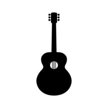 Acoustic Guitar - Vinyl Decal Sticker - Bluegrass Folk Country Music - £3.94 GBP+