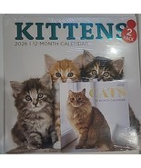 2026 KITTINS/CATS WALL CALENDARS~2 Pack ~12&quot; x 24&quot;When Open &amp; 6&quot; x 12&quot; W... - $11.00 CAD