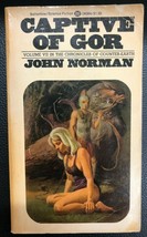 CAPTIVE OF GOR #7 by John Norman (1975) Ballantine paperback Boris cover - £11.72 GBP