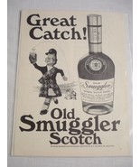 1974 Ad Old Smuggler Blended Scotch Whisky, Great Catch! - €6,89 EUR