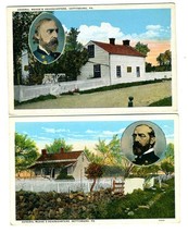 2 Different General Meade Headquarters Postcards Gettysburg Pennsylvania Blocher - £13.94 GBP