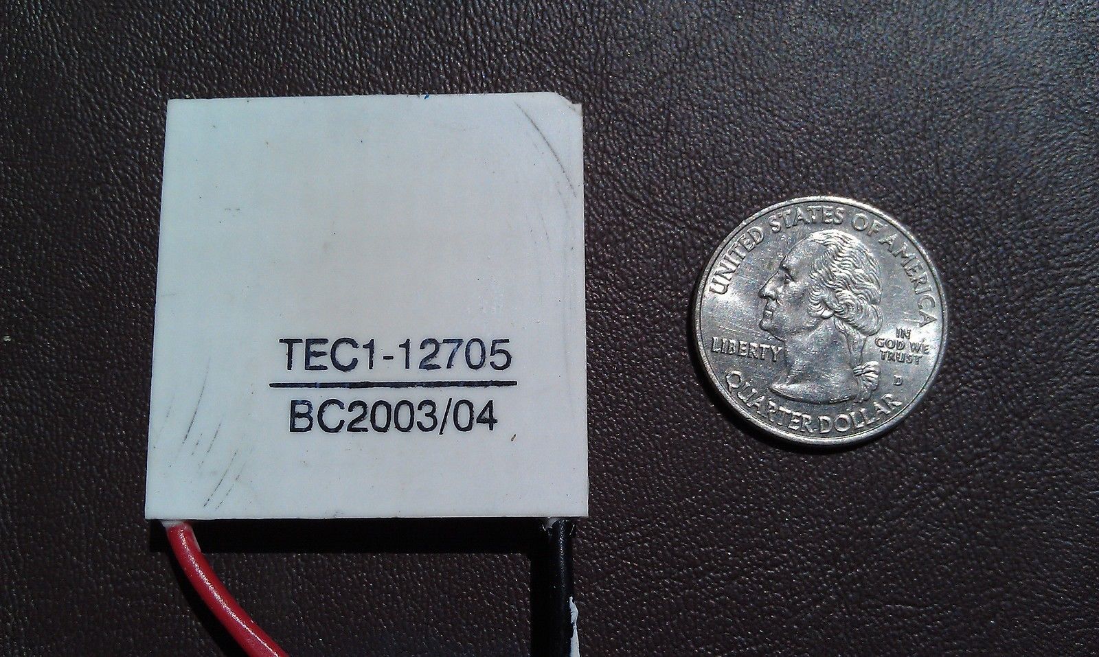 8FF06 12VDC PELTIER DEVICE: TEC1-12705, BC2003/04, TESTS OK, VERY GOOD CONDITION - $12.09