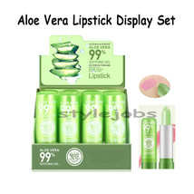 Aloe Vera Color Change Lip Balm Magic Lipstick Wholesale Display Bulk 12 PCS Set - £8.67 GBP
