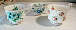 Royal Albert England Bone China Floral Teacups Lot of 3 - £24.05 GBP