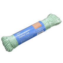 Washing Line 20m Heavy Duty Polypropylene Clothesline Cord Strong Rope L... - $7.38