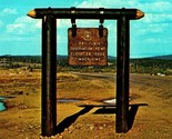 Libby Flats Observation Point Sign Snowy Range Wyoming WY UNP Chrome Pos... - $2.92