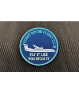 Puget Sound Flight Club Woven Uniform Patch Sky King Alaska Airlines Hoo... - $158.79 MXN