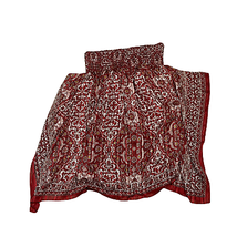 Max Studio Skirt Size Small Burgundy Multi Floral Lined 1709V39B Womens 25X24 - £18.98 GBP