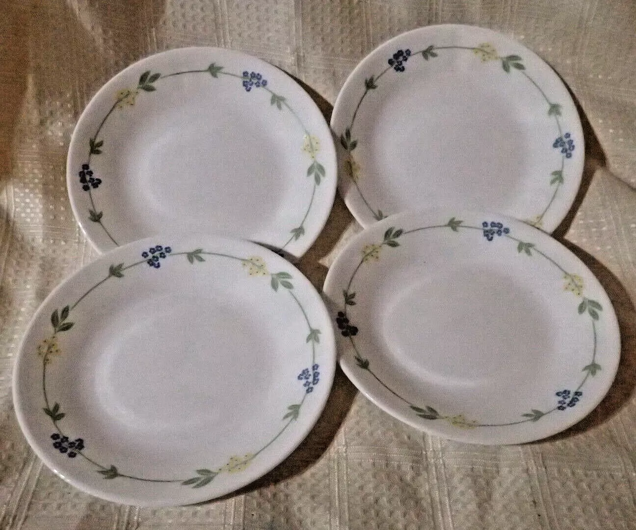 (4) Corelle Secret Garden Dessert Plates 6 3/4&quot; - $7.99