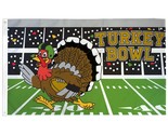 3x5 Happy Thanksgiving Turkey Bowl Football Premium Quality Flag Grommet... - $17.99