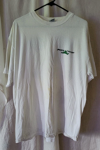 Vintage Men Peace Frogs T-Shirt Size XL Frog In Hammock White Collectible Cute - £28.05 GBP