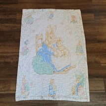Beatrix Potter Peter Rabbit Baby Quilt Comforter Blanket Play Mat USED - $29.69