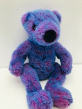 Ty 1999 Purple Pink Bear Purple beary 15&quot; Plush Soft Toy Stuffed Animal - £8.94 GBP