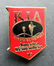 Kia America Remembers The Brave And The Free Lapel Pin Badge 1.1 X 7/8th Inch - £4.45 GBP