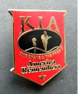KIA AMERICA REMEMBERS THE BRAVE AND THE FREE LAPEL PIN BADGE 1.1 x 7/8th... - £4.50 GBP