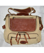 VINTAGE LEATHER + CANVAS FLY FISHING/MESSENGER BAG w/ 15 ASSORT.ESSENT.P... - $2,774.83 MXN