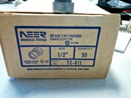 NEER 1/2&quot; EMT Compression Coupling Box of 50 - $40.99
