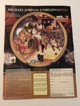 1995 Michael Jordan Unbelievabull Vintage Print Ad Advertisement pa15 - $6.92