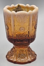 VTG Fenton Glass Paneled Daisy On Cameo Opalescent Votive / Toothpick Holder - £14.70 GBP
