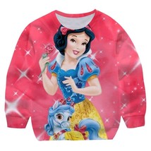   Spring Autumn Snow White  Long Sleeves Sweatshirts Fashion Clothes Girls Crew  - £51.48 GBP
