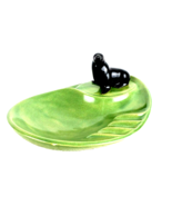 Ashtray Green With Black Seal - £9.46 GBP