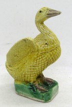 Antique Chinese Porcelain Yellow Duck 3 1/4&quot; Tall, Early 20th Century  - £38.33 GBP