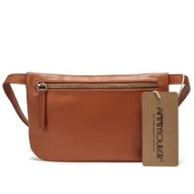 Annmouler Fashion Women Small Waist Bag Pu Leather Fanny Pack Slim Waist Pack Bl - £122.68 GBP