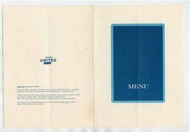 United Airlines Los Angeles by Walter Jetzer Champagne Luncheon Menu 1950&#39;s - £30.03 GBP