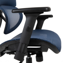 Ergonomic Blue Mesh Office Chair with Adjustable Headrest and Support - $484.91