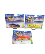 Lot of 3 Die-Cast Team Hauler Trucks And Cars Black, Yellow and Red - £27.33 GBP