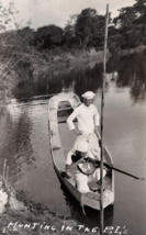 VINTAGE NEGATIVE;HUNTING FROM BOAT IN PHILIPPINE ISLANDS;CIRCA 1910 - £27.39 GBP