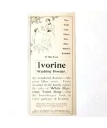 Ivorine Toilet Soap 1897 Advertisement Victorian Hygiene Washing Powder ... - €17,15 EUR