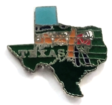 Texas State Shape Cowboy Fence Map Enamel Pin Travel Souvenir Mafco - $9.99