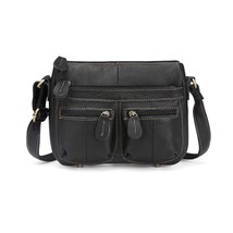 100% Top Cowhide Genuine Leather Women Messenger Bags Female Small Shoulder Bag  - £53.06 GBP