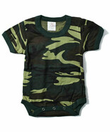 3T Toddler Infant WOODLAND CAMO ONE PIECE Camoflauge Hunting Rothco 66055 - $11.99