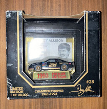 Racing Champions Premier Edition 1/64 Davey Allison Champion Forever Die... - $15.00