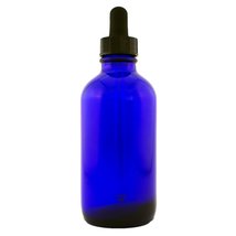 Cobalt Blue Glass Bottle 4oz with Glass Dropper - £5.57 GBP