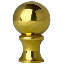 Royal Designs, Inc. Small Ball Lamp Finial for Lamp Shade 2&quot;, Antique Brass - Pa - $22.72+