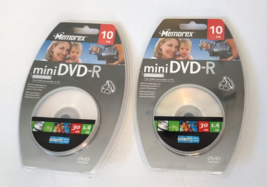 Memorex Mini DVD-RW 20 Pack Single Sided Dvd Camcorder Discs Brand New -SEALED - £35.02 GBP