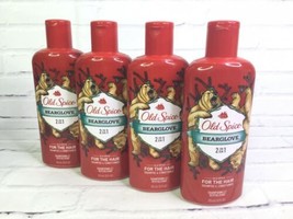 Old Spice Bearglove 2 in 1 Mens Shampoo &amp; Conditioner 12fl oz Each 4 Pack Lot - £20.16 GBP