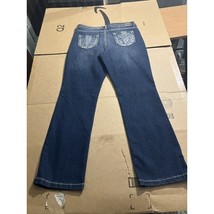 Bandolino Missy Denim Jeans Size 14, Embellished Stitched Embroidered Rh... - $20.33 CAD