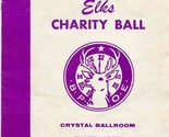 Elks Charity Ball Program Crystal Ballroom Baker Hotel Dallas Texas 1965  - £14.46 GBP