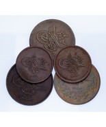 Lot of 5 Turkish Copper Coins VF+ to XF+ Condition 1851 - 1863 - €72,79 EUR Lot of 5 Turkish Copper Coins VF+ to XF+ Condition 1851 - 1863 - €72,79 EUR