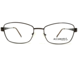 Affordable Design Eyeglasses Frames CYD BROWN Cat Eye Wire Rim 56-17-140 - £44.66 GBP