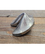 Silver Plated Vintage Metal Chinese Fortune Cookie Trinket Box Keepsake ... - $145.10 MXN