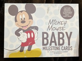 Disney Mickey Mouse First Year Baby Milestone Cards New / Open Box - $15.16